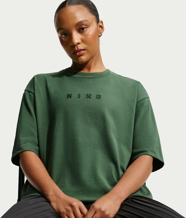Nike oversized T-shirt met korte mouwen voor dames Groen - Foto 2