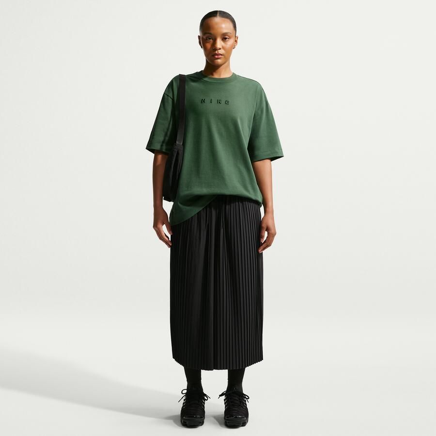 Nike oversized T-shirt met korte mouwen voor dames Groen