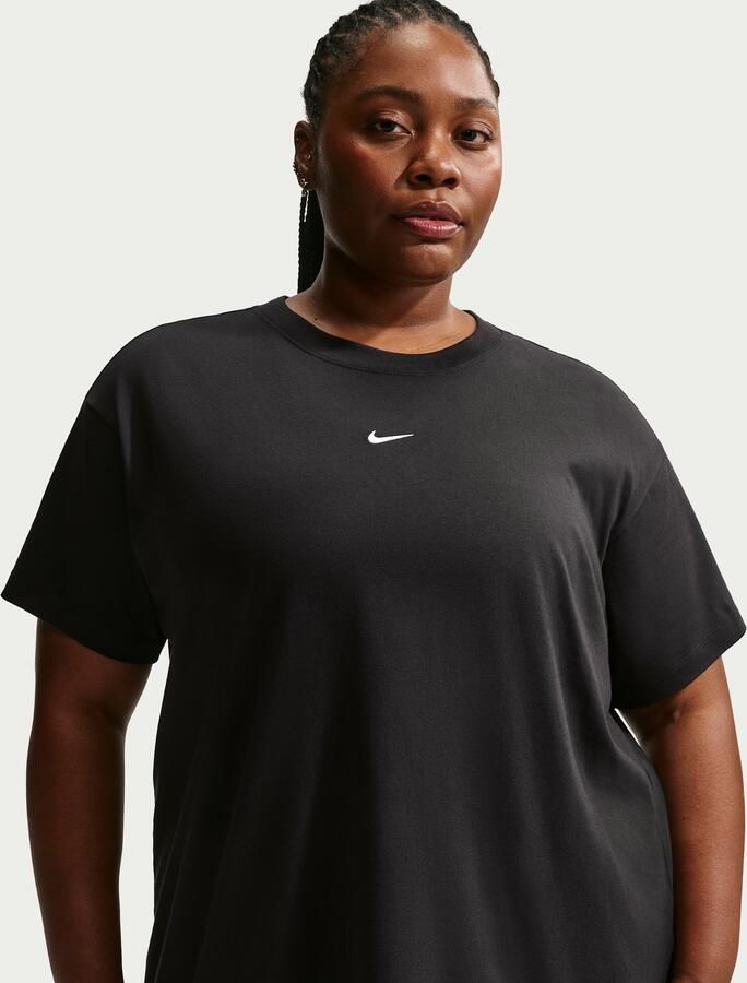 Nike oversized T-shirt met korte mouwen voor dames (Plus Size) Zwart - Foto 4