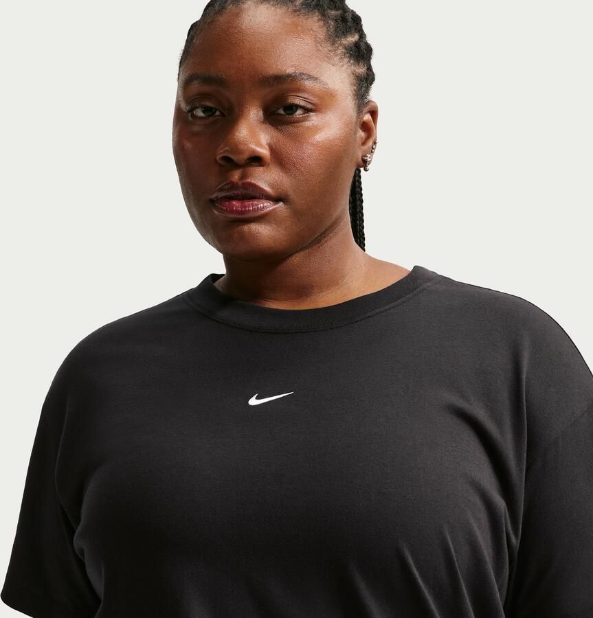 Nike oversized T-shirt met korte mouwen voor dames (Plus Size) Zwart - Foto 3