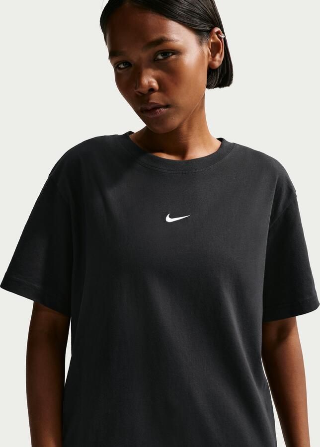 Nike oversized T-shirt met korte mouwen voor dames Zwart - Foto 4