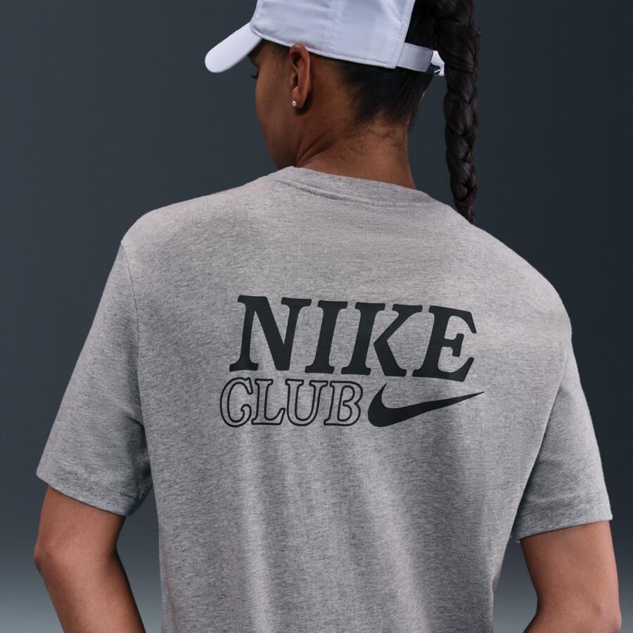 Nike oversized T-shirt met recht design Grijs