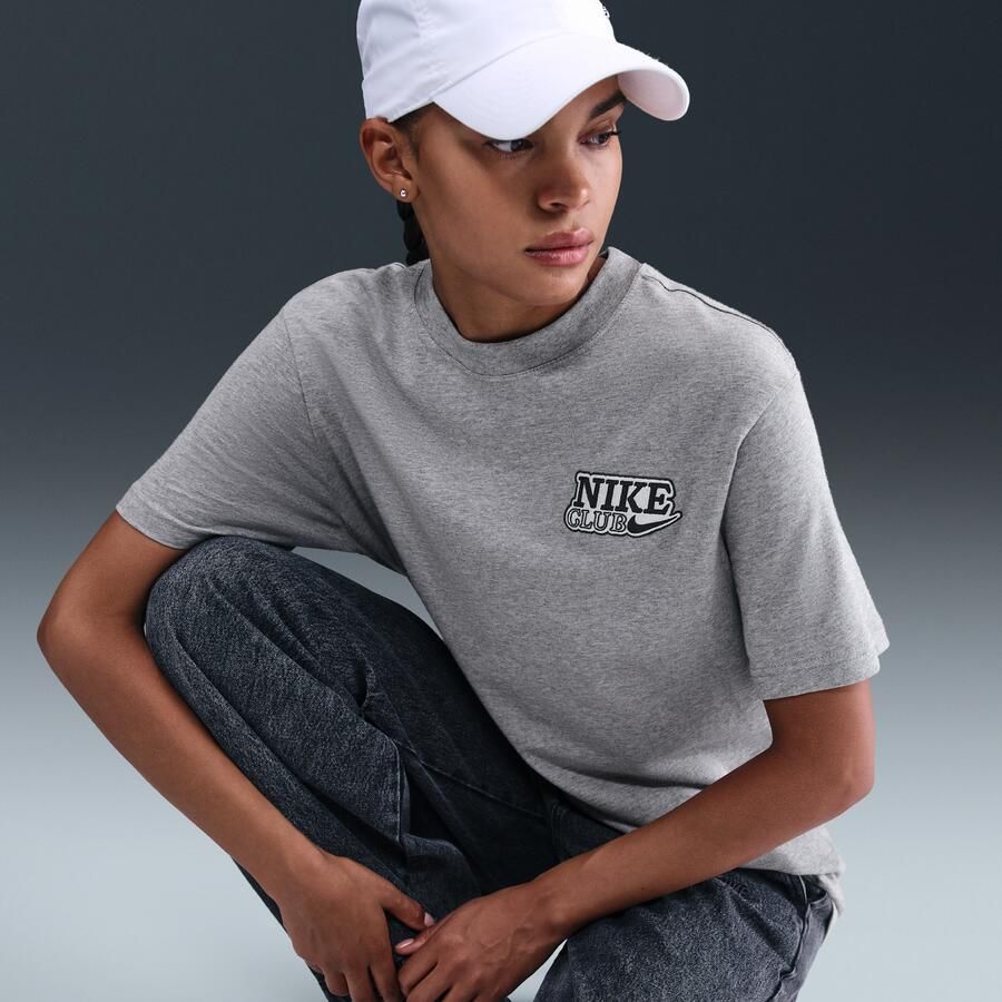 Nike oversized T-shirt met recht design Grijs - Foto 2