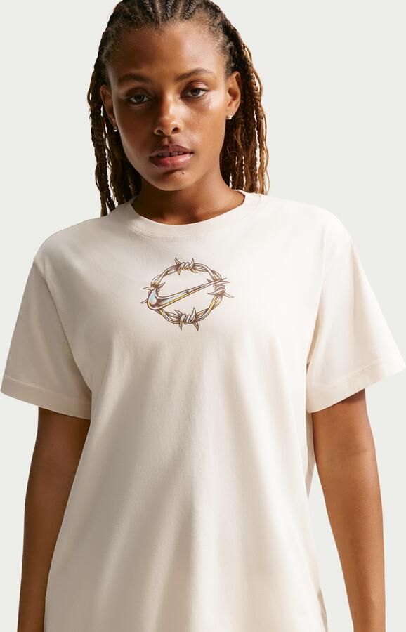 Nike oversized T-shirt voor dames Wit - Foto 4