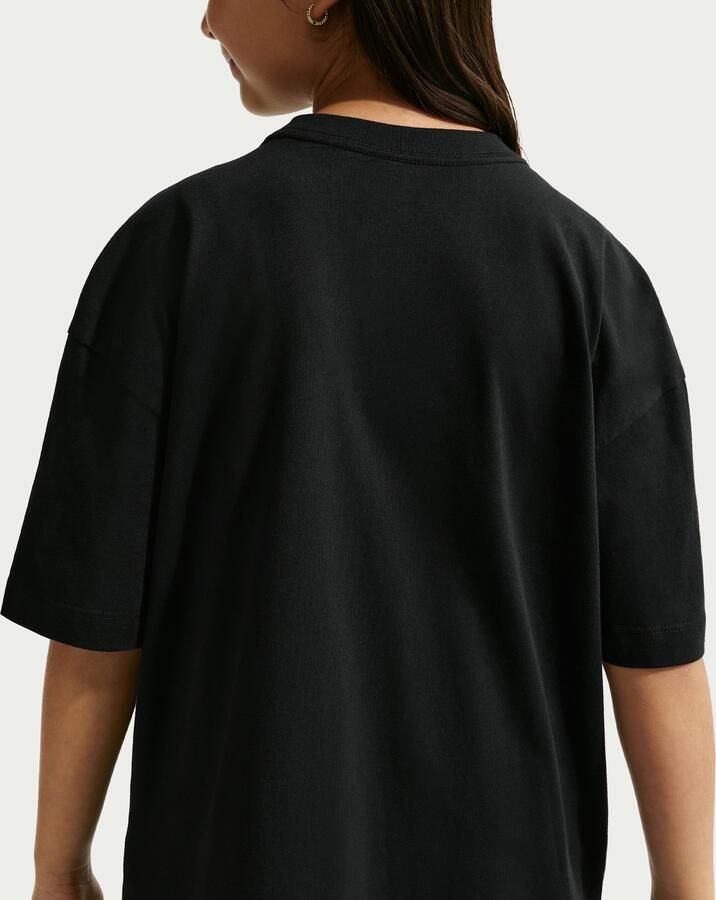 Nike oversized T-shirt voor meisjes Zwart - Foto 3