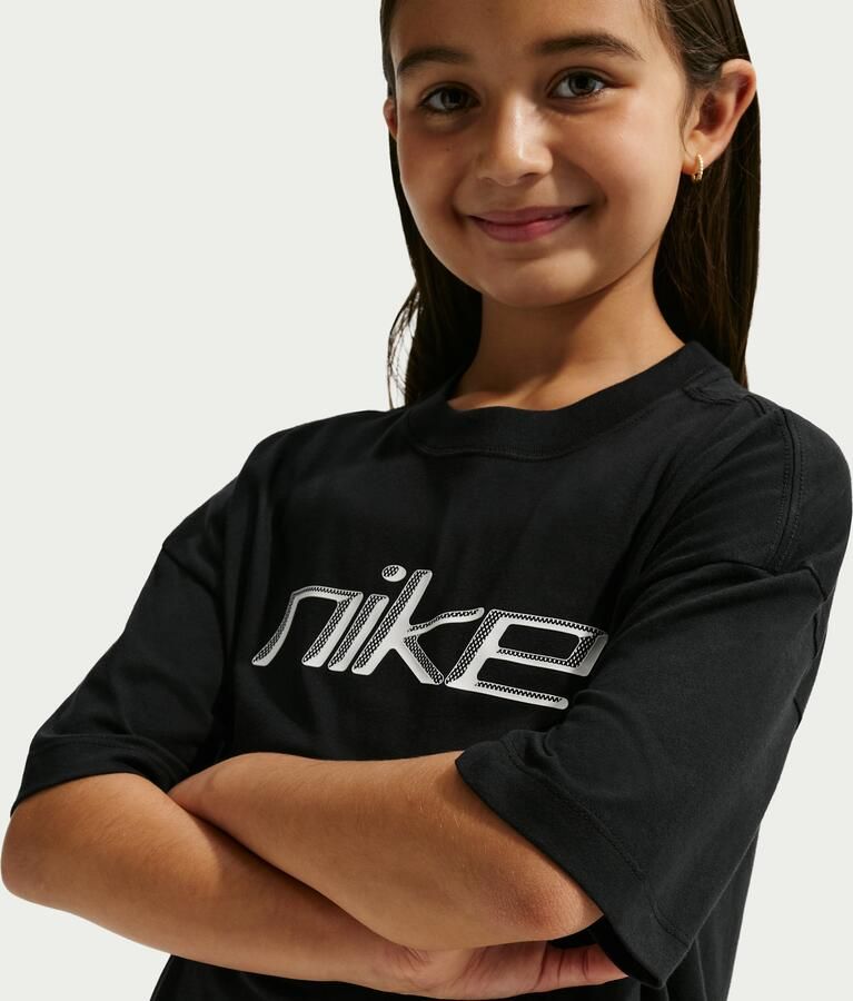 Nike oversized T-shirt voor meisjes Zwart - Foto 2