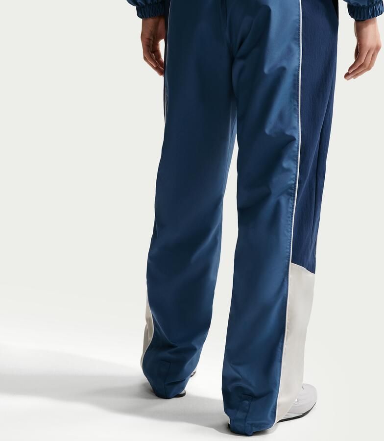 Nike Oversized trainingsbroek met middelhoge taille voor dames Blauw