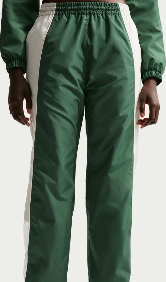 Nike Oversized trainingsbroek met middelhoge taille voor dames Groen - Foto 3