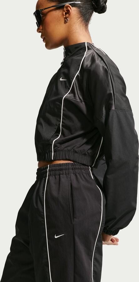 Nike Oversized trainingsbroek met middelhoge taille voor dames Zwart - Foto 3