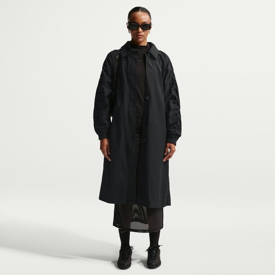 Nike oversized trenchcoat voor dames Zwart - Foto 4