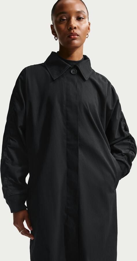 Nike oversized trenchcoat voor dames Zwart - Foto 3