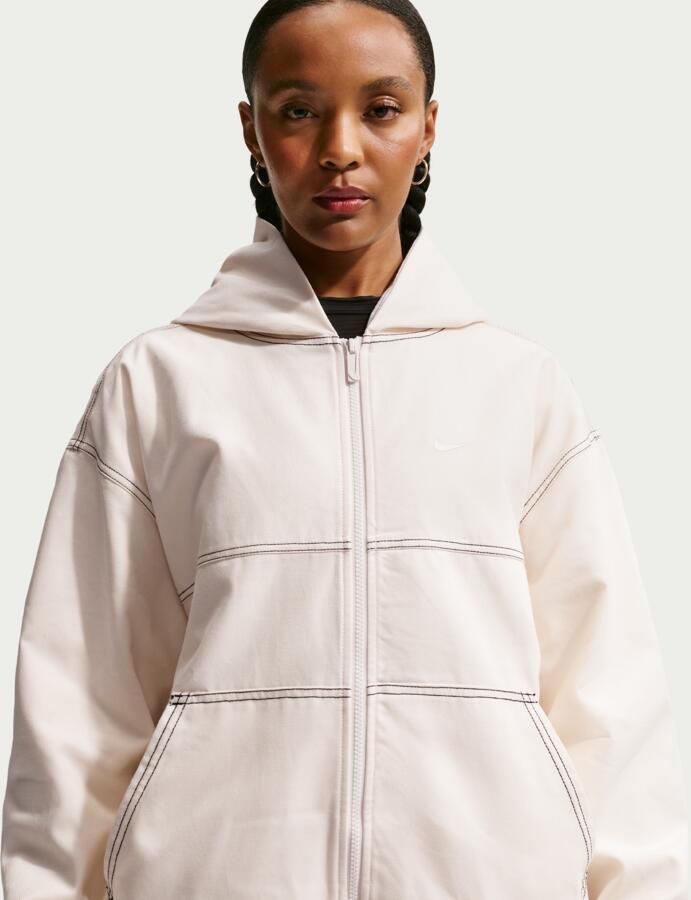 Nike oversized werkjack voor dames Wit - Foto 4