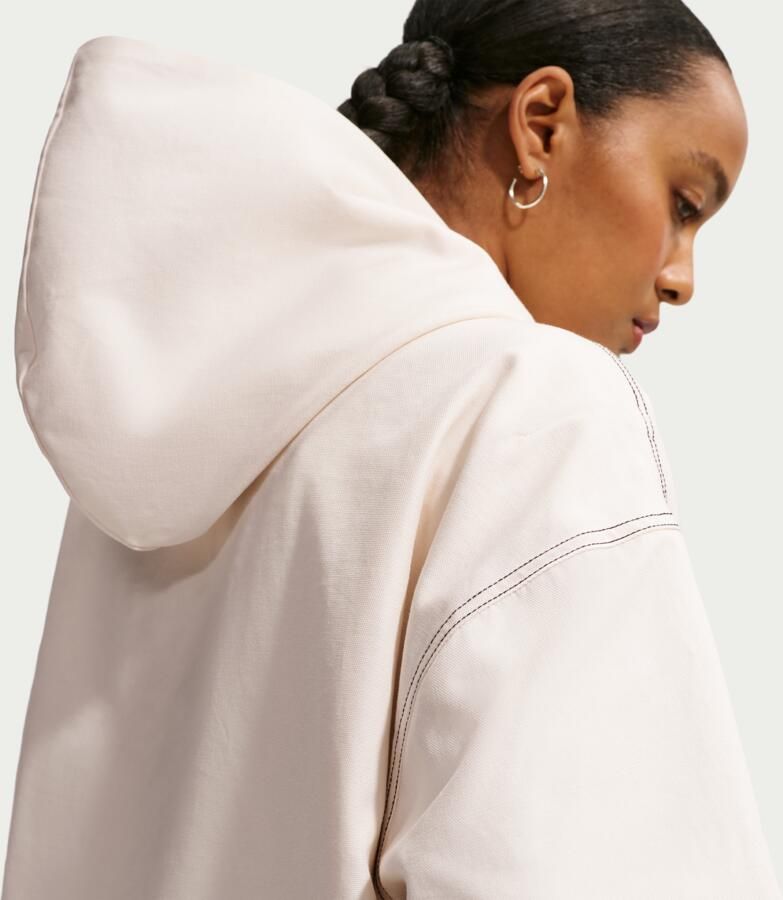 Nike oversized werkjack voor dames Wit - Foto 3