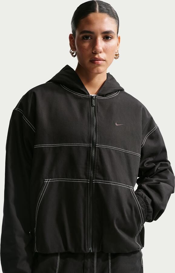 Nike oversized werkjack voor dames Zwart - Foto 4