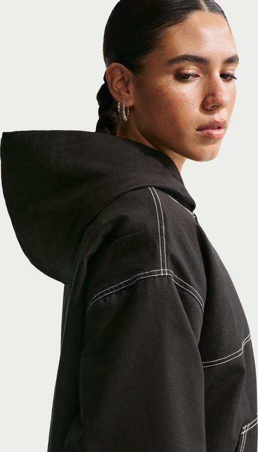 Nike oversized werkjack voor dames Zwart - Foto 3