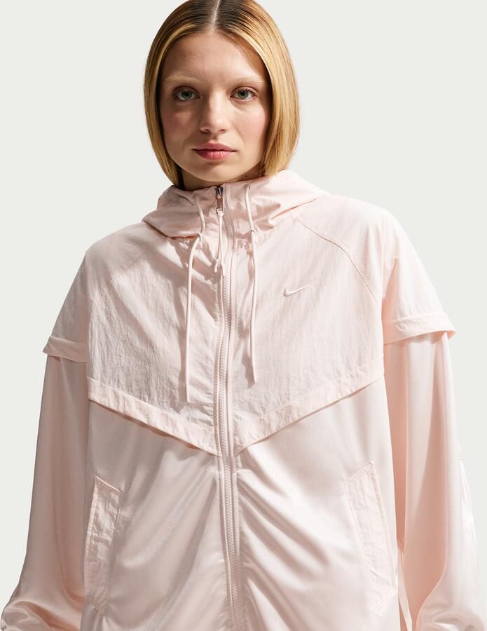 Nike oversized Windrunner damesjack Wit - Foto 4