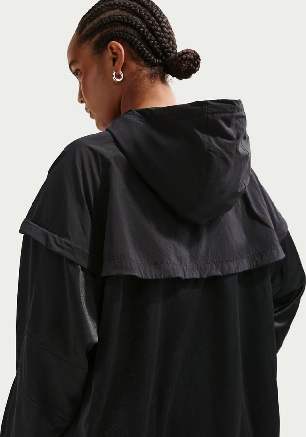 Nike oversized Windrunner damesjack Zwart - Foto 2