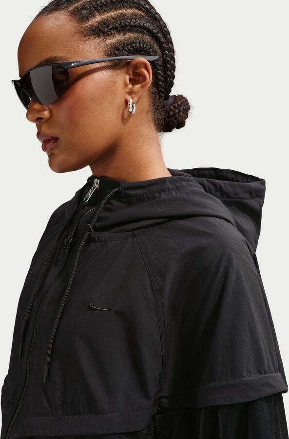 Nike oversized Windrunner damesjack Zwart - Foto 3