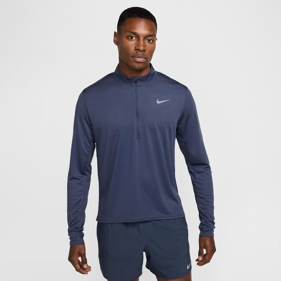 Nike Pacer Dri-FIT hardlooptop met halflange rits voor heren Blauw - Foto 3