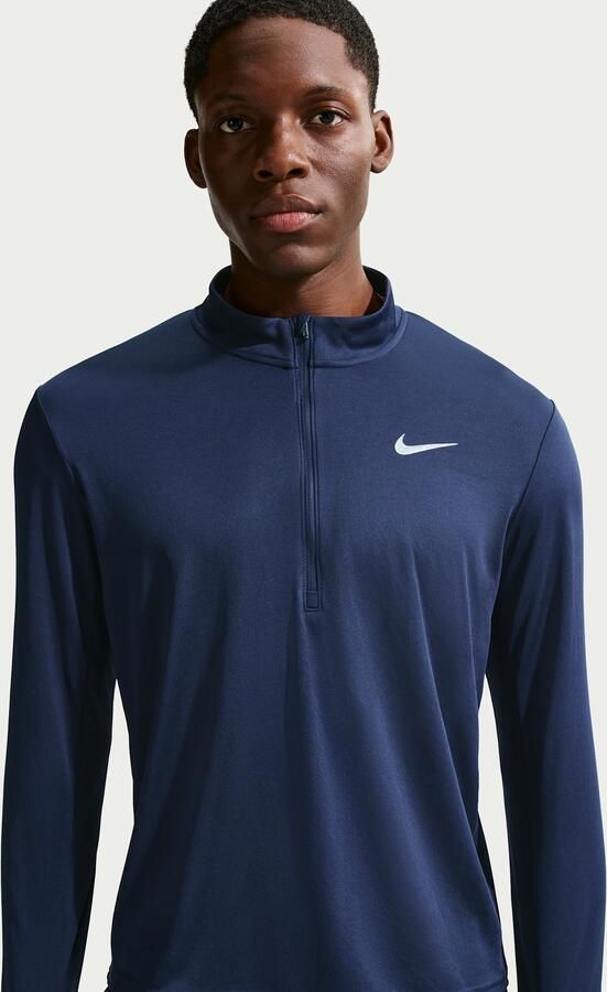 Nike Pacer Dri-FIT hardlooptop met halflange rits voor heren Blauw - Foto 4