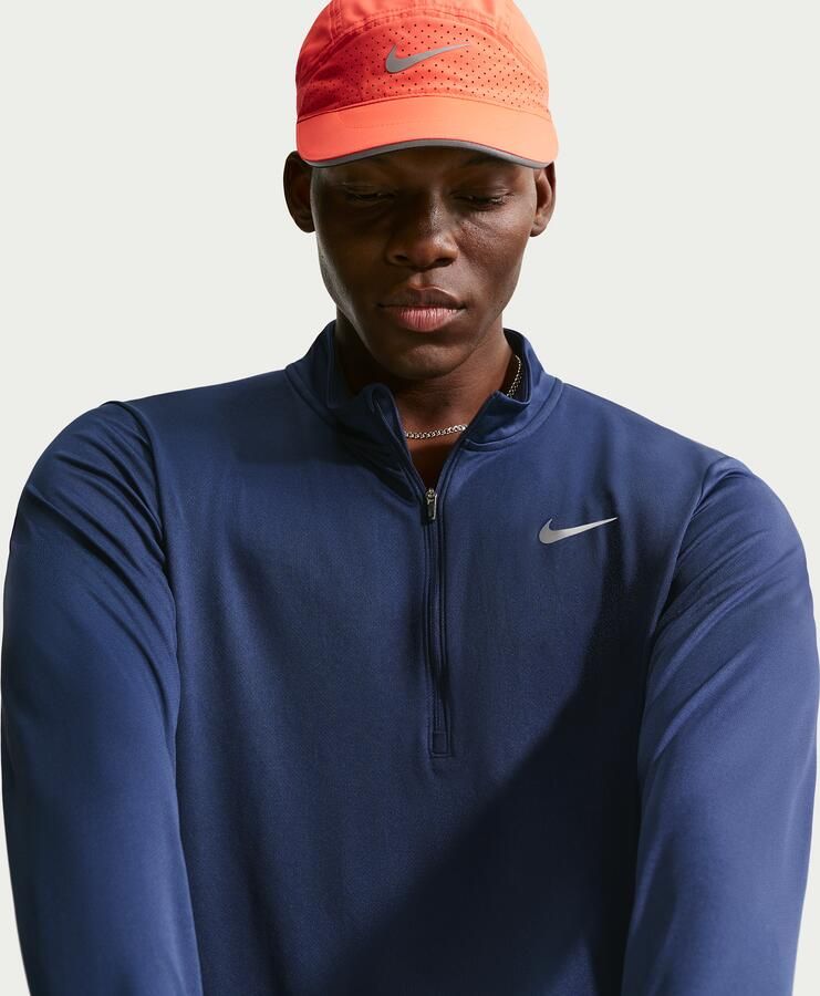 Nike Pacer Dri-FIT hardlooptop met halflange rits voor heren Blauw - Foto 3