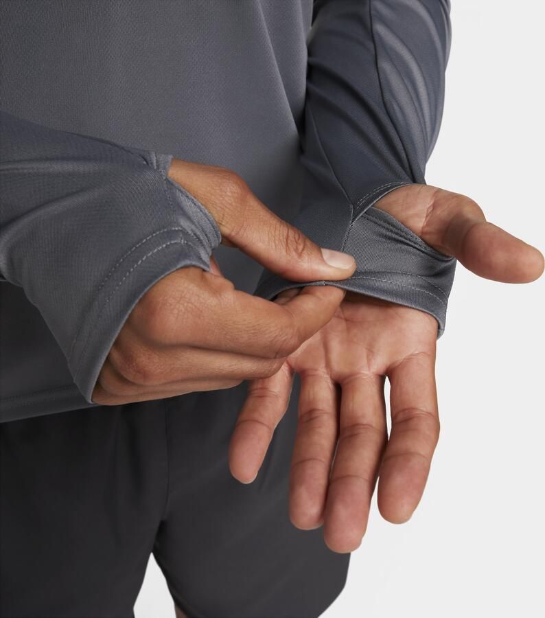 Nike Pacer Dri-FIT hardlooptop met halflange rits voor heren Grijs - Foto 2
