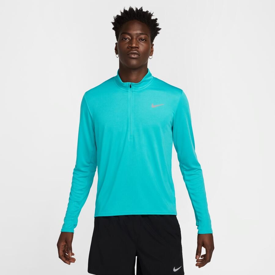 Nike Pacer Dri-FIT hardlooptop met halflange rits voor heren Groen - Foto 4