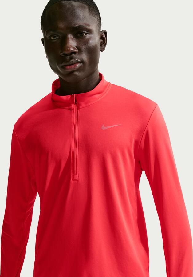 Nike Pacer Dri-FIT hardlooptop met halflange rits voor heren Rood - Foto 4