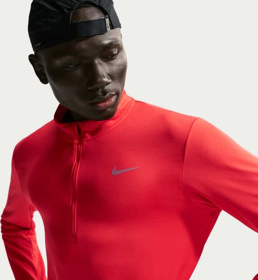 Nike Pacer Dri-FIT hardlooptop met halflange rits voor heren Rood - Foto 3