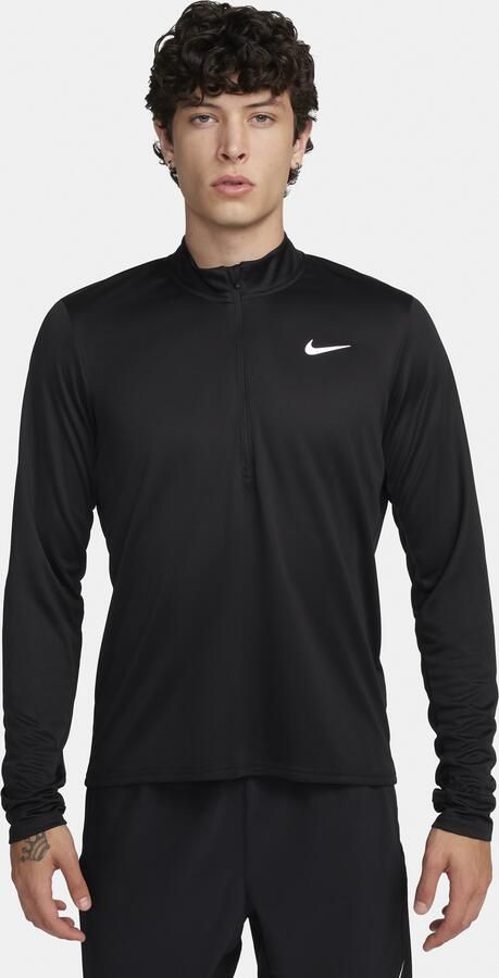 Nike Pacer Dri-FIT hardlooptop met halflange rits voor heren Zwart - Foto 3
