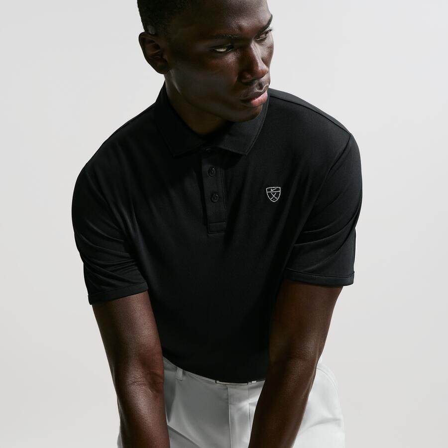 Nike Par Dri-FIT golfpolo voor heren Zwart