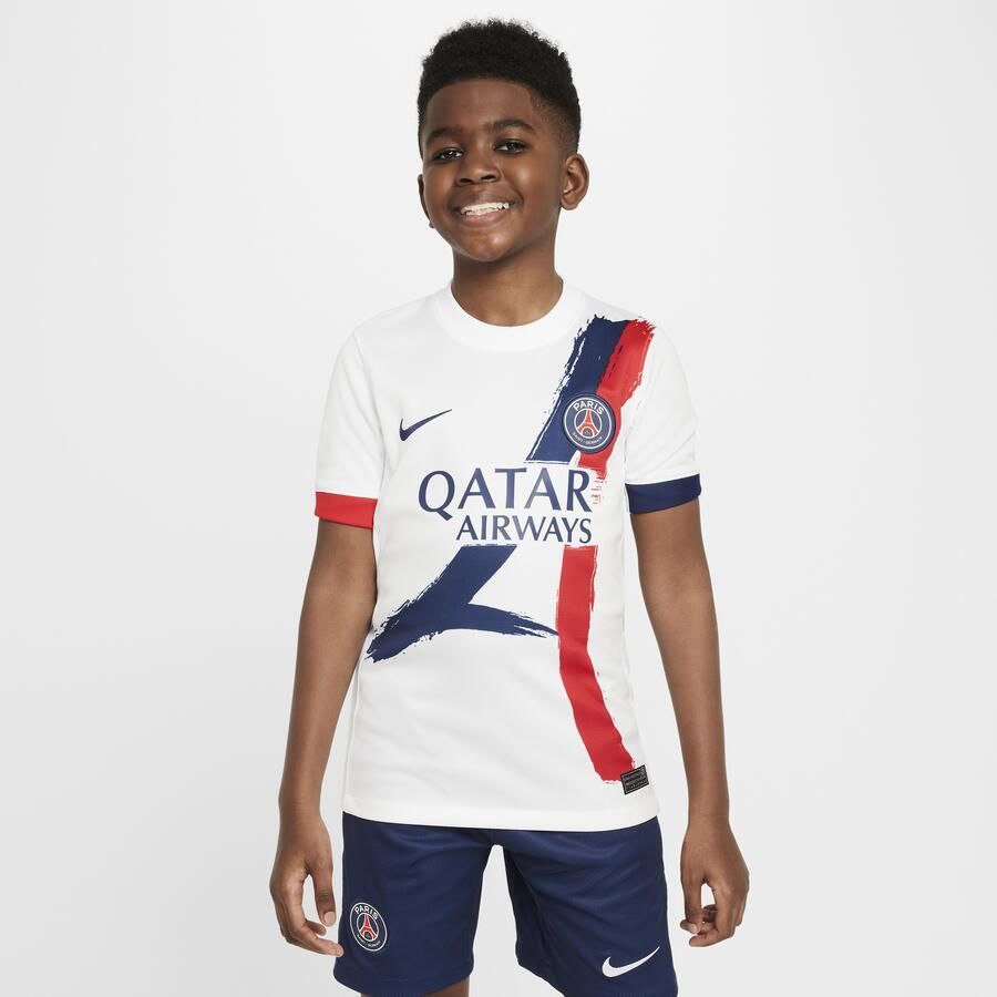 Nike Paris Saint-Germain 2024 25 Stadium Uit Dri-FIT replicavoetbalshirt voor kids Wit - Foto 3