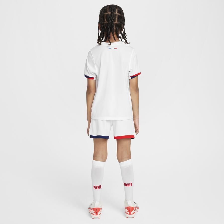 Nike Paris Saint-Germain 2024 25 Stadium Uit driedelig replica-voetbaltenue voor kleuters Wit - Foto 4