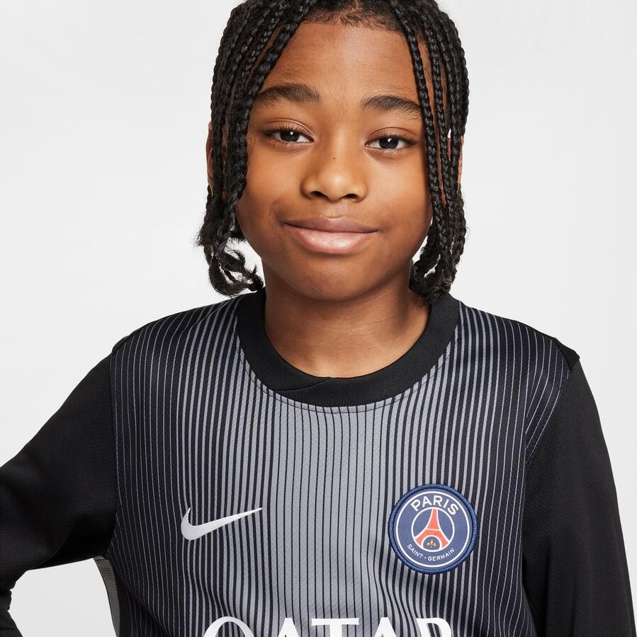 Nike Paris Saint-Germain 2025 26 Stadium Goalkeeper Dri-FIT replicavoetbalshirt met lange mouwen voor kids Zwart - Foto 2