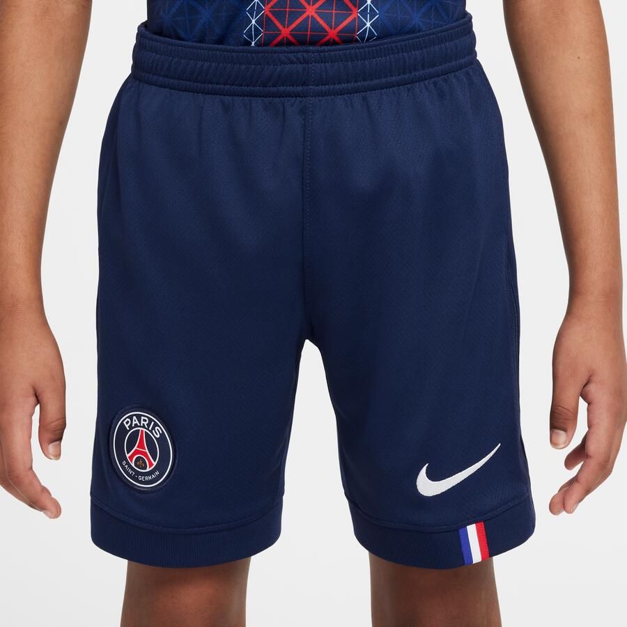 Nike Paris Saint-Germain 2025 26 Stadium Thuis Dri-FIT replicavoetbalshorts voor kids Blauw