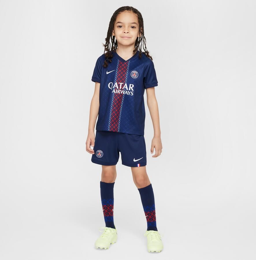 Nike Paris Saint-Germain 2025 26 Stadium Thuis driedelig replicavoetbaltenue voor kleuters Blauw - Foto 4