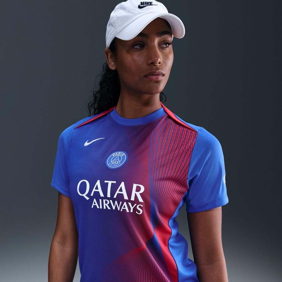 Nike Paris Saint-Germain Academy Pro Derde Total 90 Dri-FIT warming-uptop voor dames Blauw - Foto 4