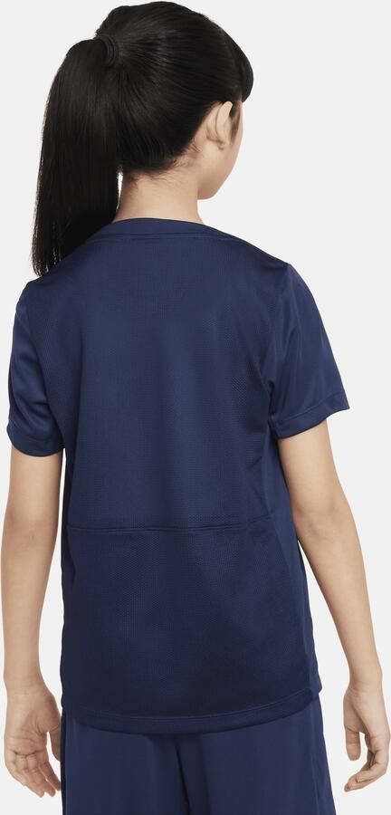 Nike Paris Saint-Germain Academy Pro Dri-FIT knit voetbaltop met korte mouwen voor kids Blauw - Foto 4