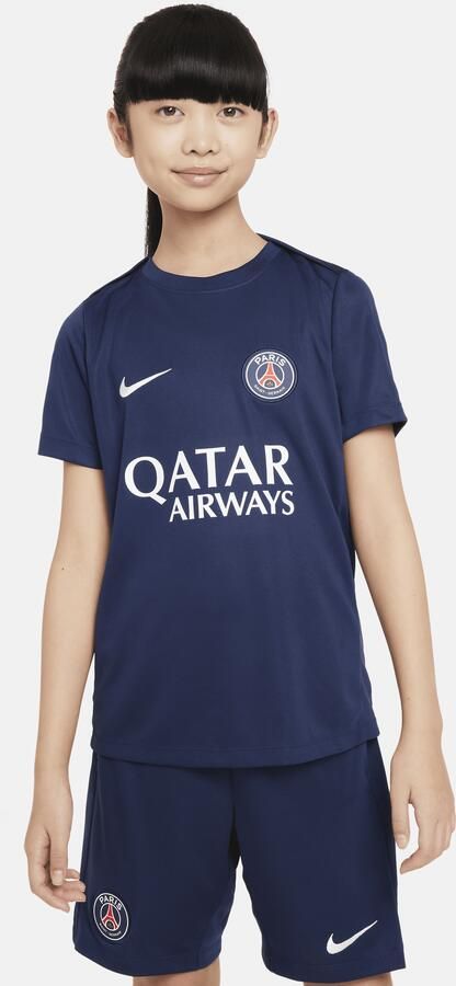 Nike Paris Saint-Germain Academy Pro Dri-FIT knit voetbaltop met korte mouwen voor kids Blauw - Foto 3