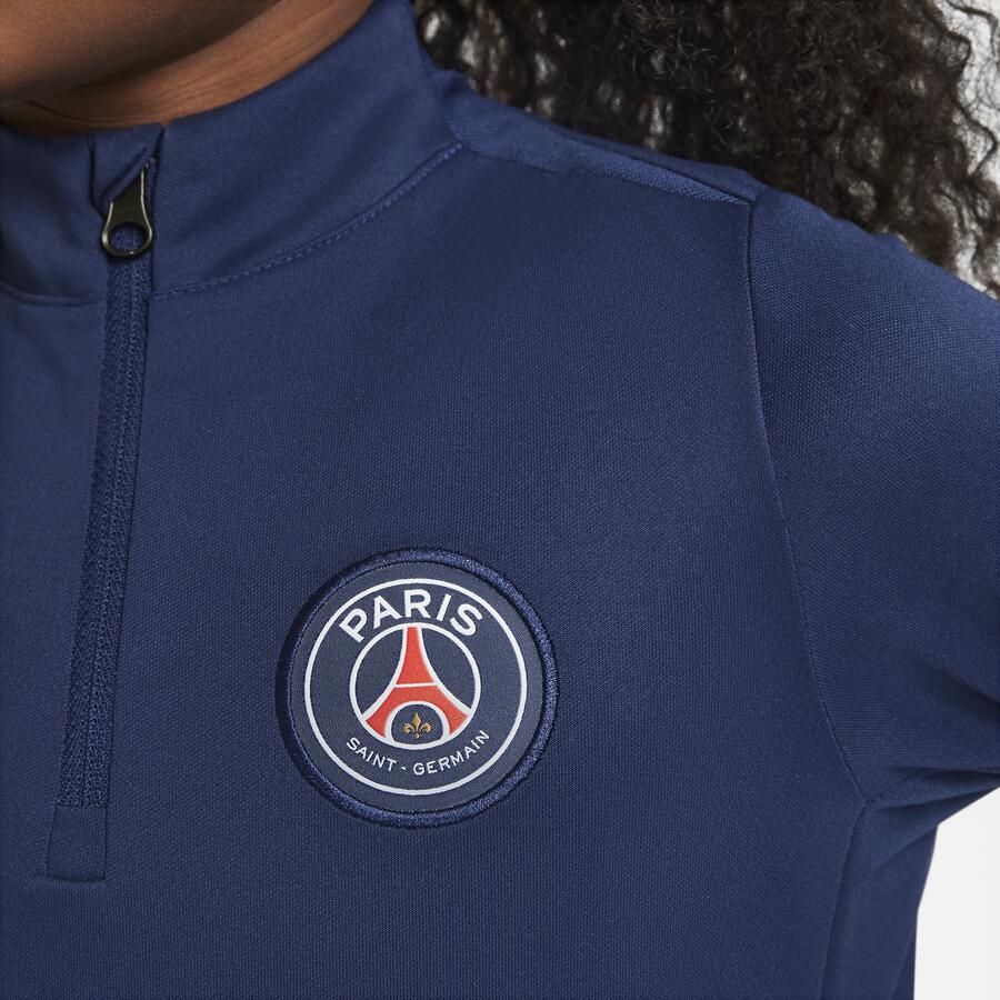 Nike Paris Saint-Germain Academy Pro voetbaltrainingstop voor kleuters Blauw