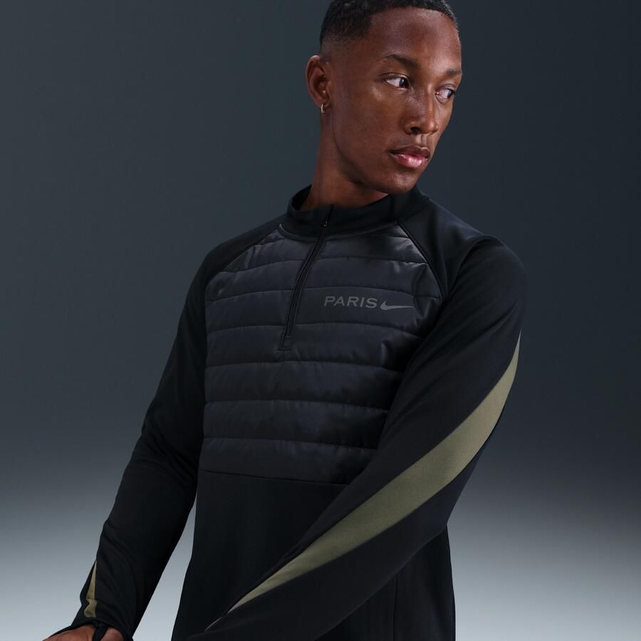 Nike Paris Saint-Germain Academy Winter Warrior Therma-FIT voetbaltrainingstop voor heren Zwart - Foto 4