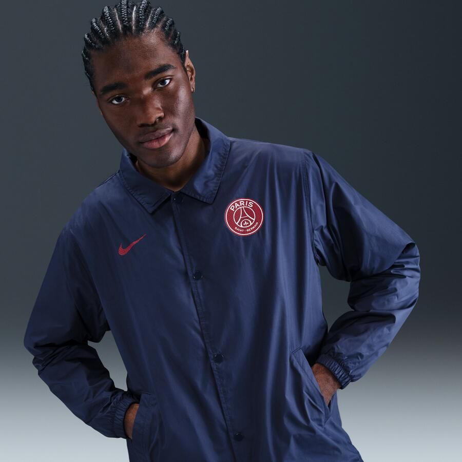 Nike Paris Saint-Germain Club voetbalcoachjack voor heren Blauw - Foto 4