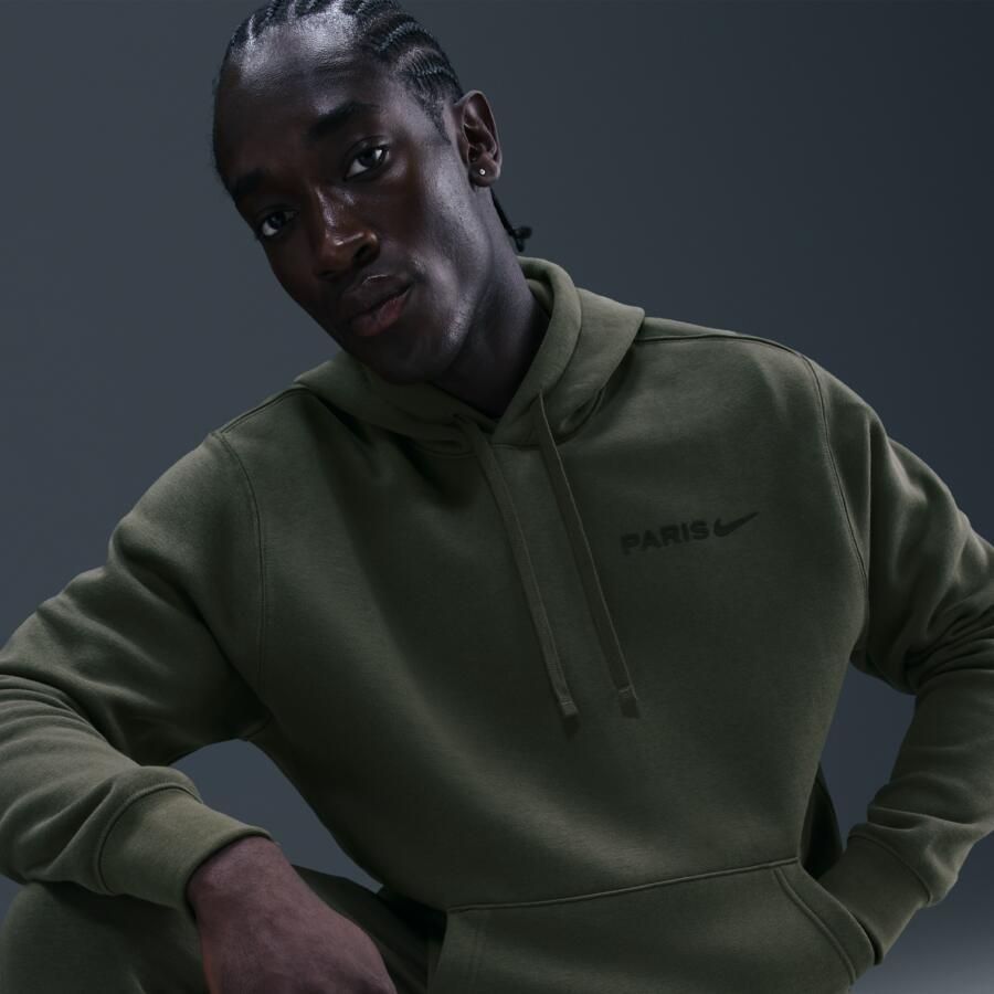 Nike Paris Saint-Germain Club voetbalhoodie van fleece voor heren Groen - Foto 2