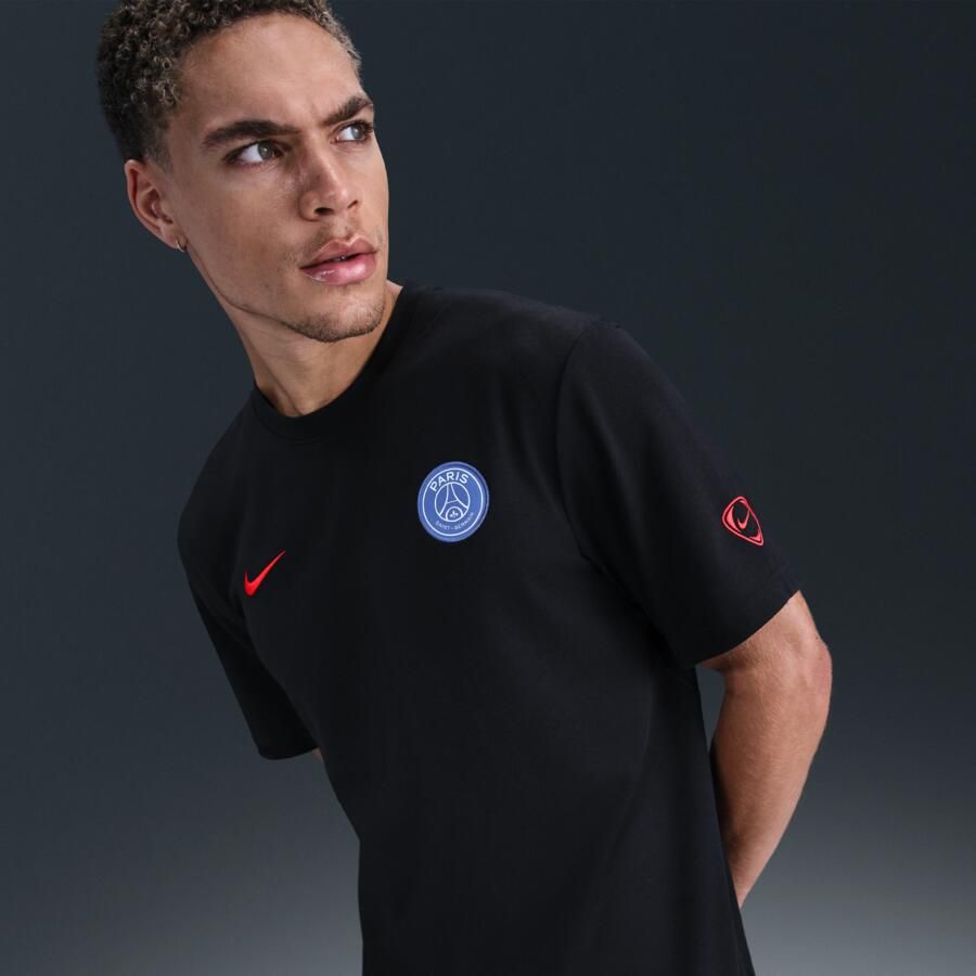 Nike Paris Saint-Germain Primary Derde Total 90 voetbaltop met korte mouwen en Dri-FIT voor heren Zwart - Foto 4