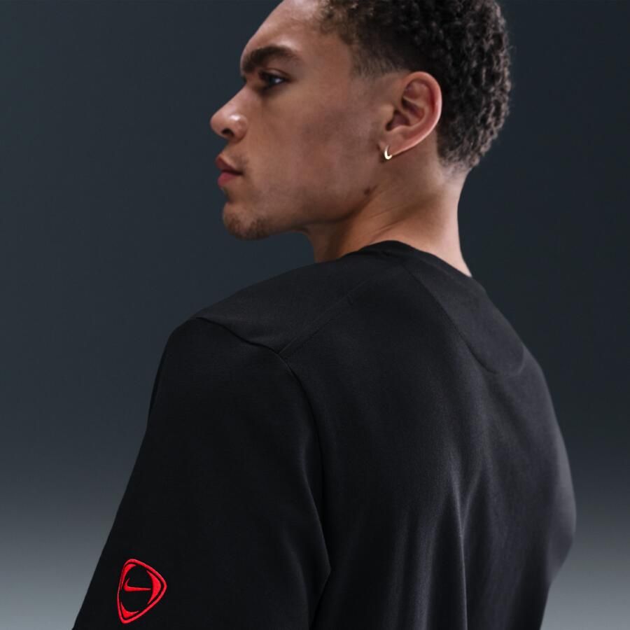 Nike Paris Saint-Germain Primary Derde Total 90 voetbaltop met korte mouwen en Dri-FIT voor heren Zwart