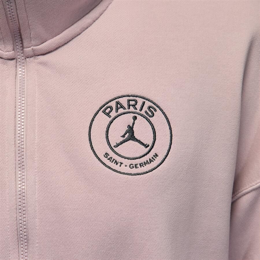 Nike Paris Saint-Germain pullover van fleece met halflange rits voor dames Roze - Foto 3