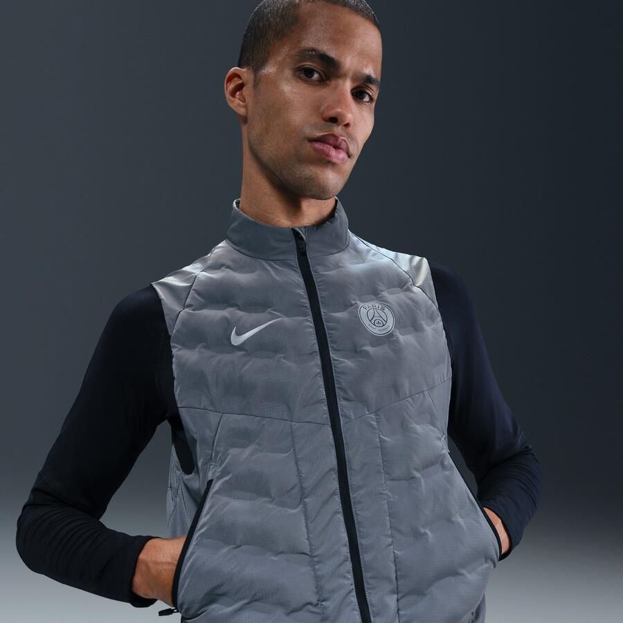 Nike Paris Saint-Germain Running Division Therma-FIT ADV voetbalbodywarmer voor heren Grijs - Foto 4