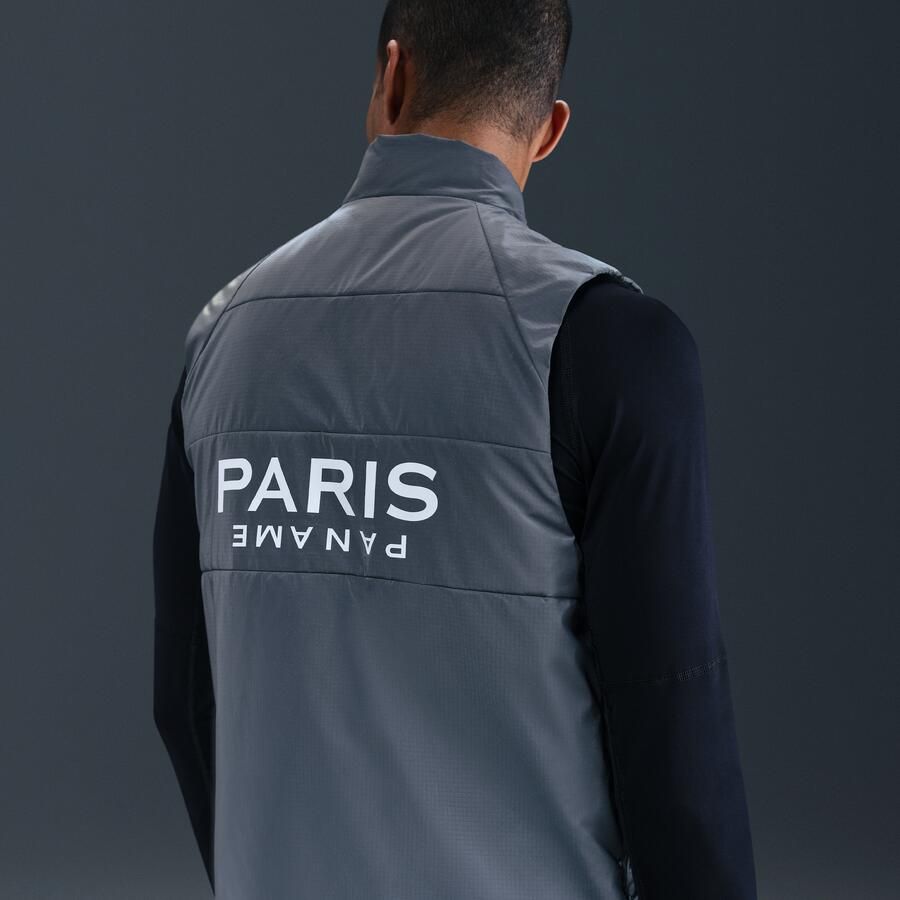 Nike Paris Saint-Germain Running Division Therma-FIT ADV voetbalbodywarmer voor heren Grijs