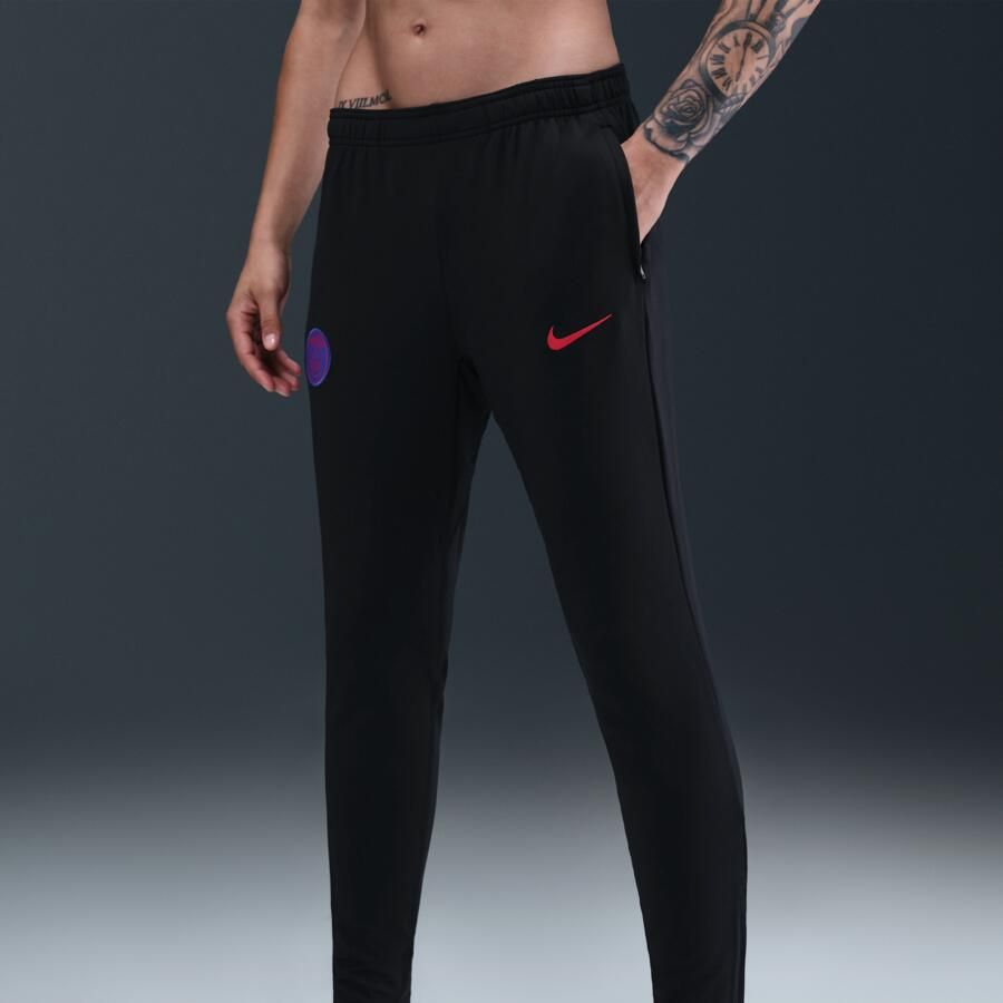 Nike Paris Saint-Germain Strike Derde Total 90 knit voetbalbroek met Dri-FIT voor dames Zwart