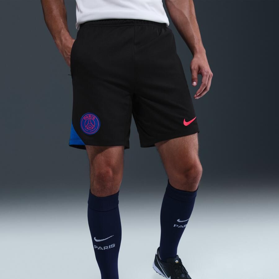 Nike Paris Saint-Germain Strike Derde Total 90 knit voetbalshorts met Dri-FIT voor heren Zwart